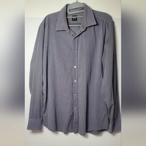 Boss Men's Gray Button-Down Shirt